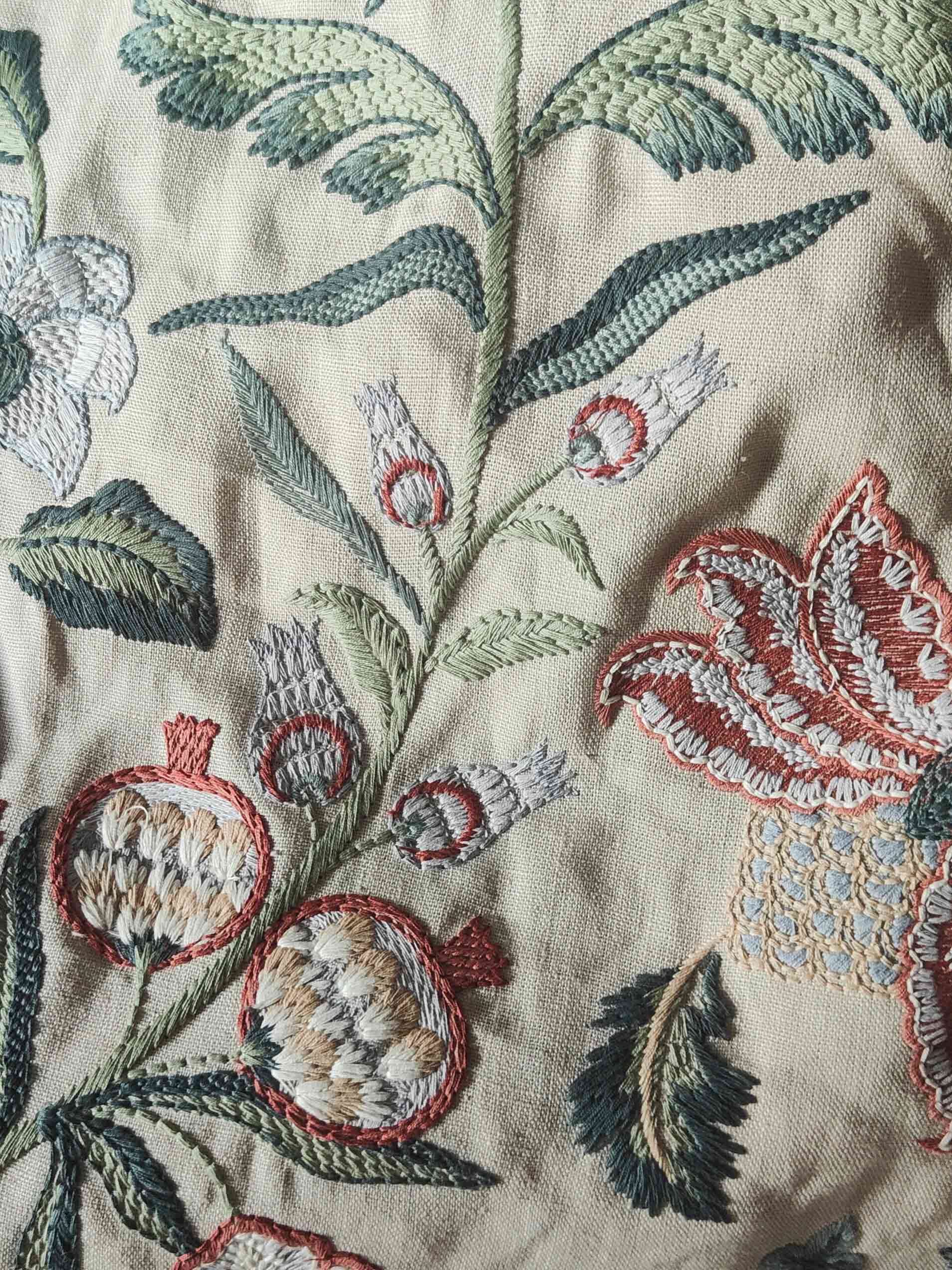 Esme Embroidered Quilt Handmade in England