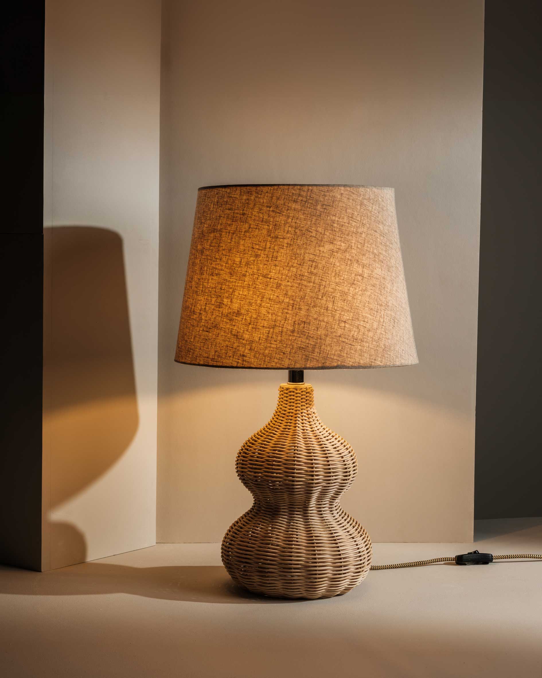 Danielle Rattan Table Lamp